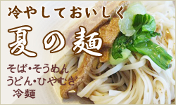 冷しておいしく夏の麺