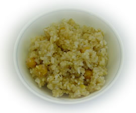 ひよこ豆入り御飯