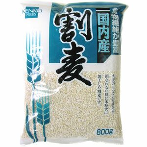 国内産・割麦 800g ＜大麦＞