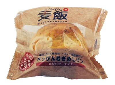 べっぴんむぎめしパン（麦飯パン） 味わいアーモンド 1個