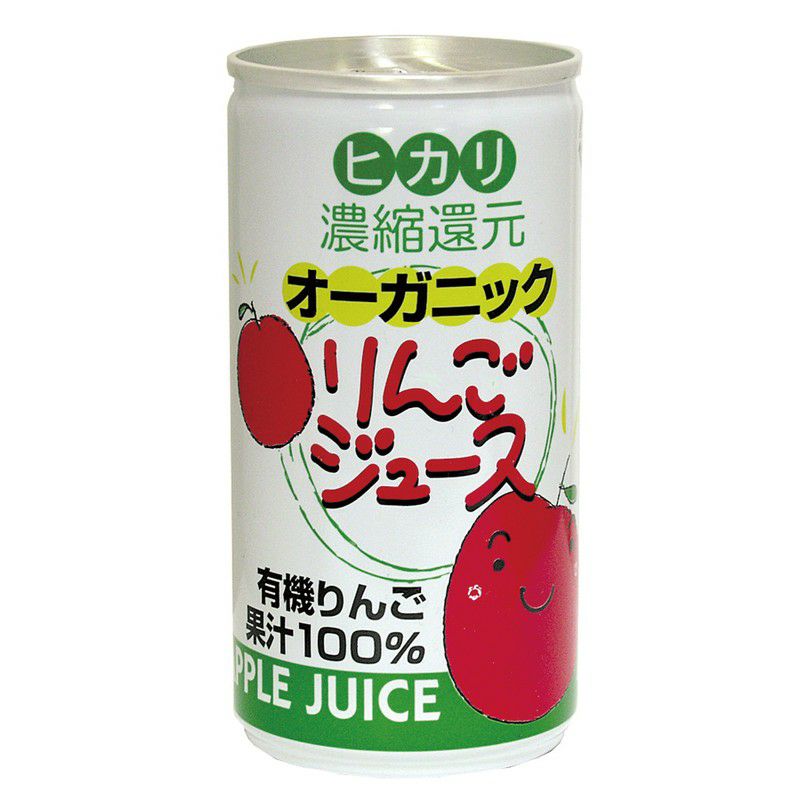 ヒカリ オーガニックりんごジュース 190g｜光食品（ヒカリ）＜2022.10頃、賞味期限⇒1年6か月に変更予定＞｜《公式》自然食品・有機米かねこや