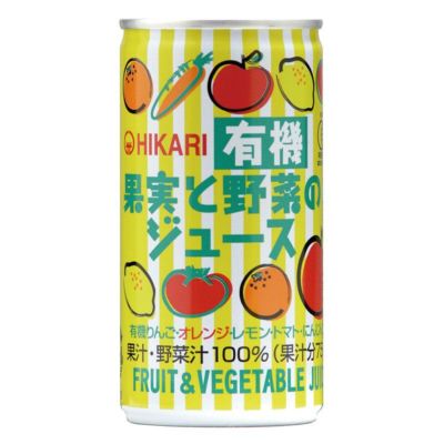 ヒカリ 有機果実と野菜のジュース 190g