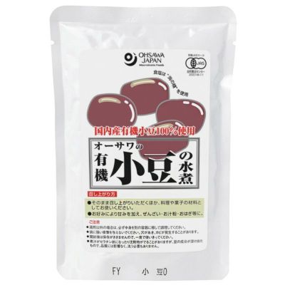 オーサワの有機小豆の水煮 230g