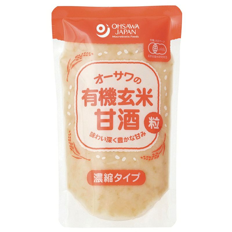 オーサワの有機玄米甘酒（粒） 250g｜オーサワジャパン｜《公式》自然食品・有機米かねこや