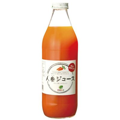 有機生活の人参ジュース(りんご果汁入り) 1000ml