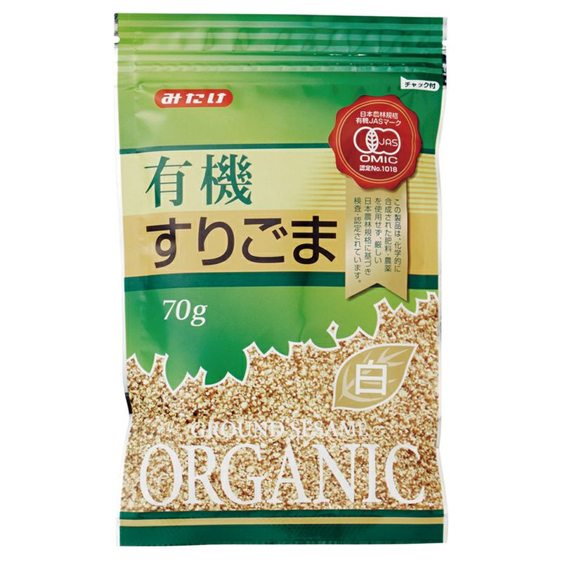 みたけ有機すりごま（白） 70g ｜みたけ食品工業 【取寄せ】｜《公式》自然食品・有機米かねこや