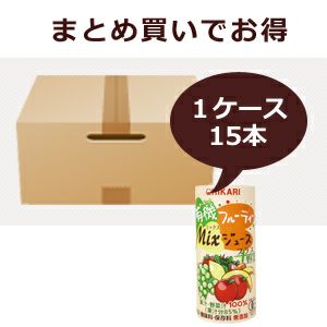 有機フルーティーMixジュース プラス野菜 195g｜光食品（ヒカリ