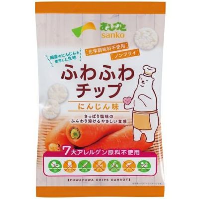 ふわふわチップ・にんじん味＜ノンフライ＞ 20g