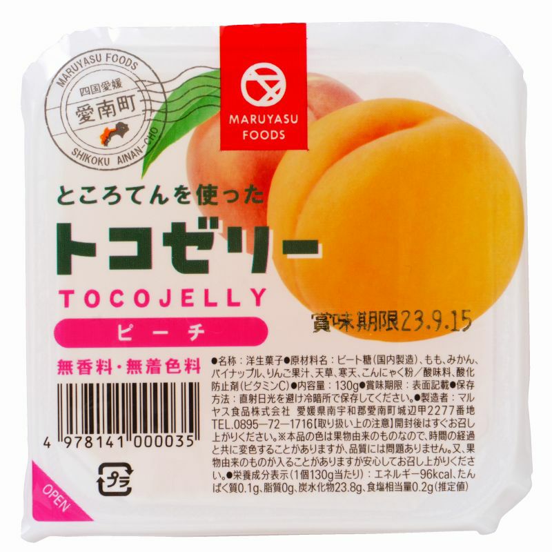 フルーツトコゼリー ピーチ 130g