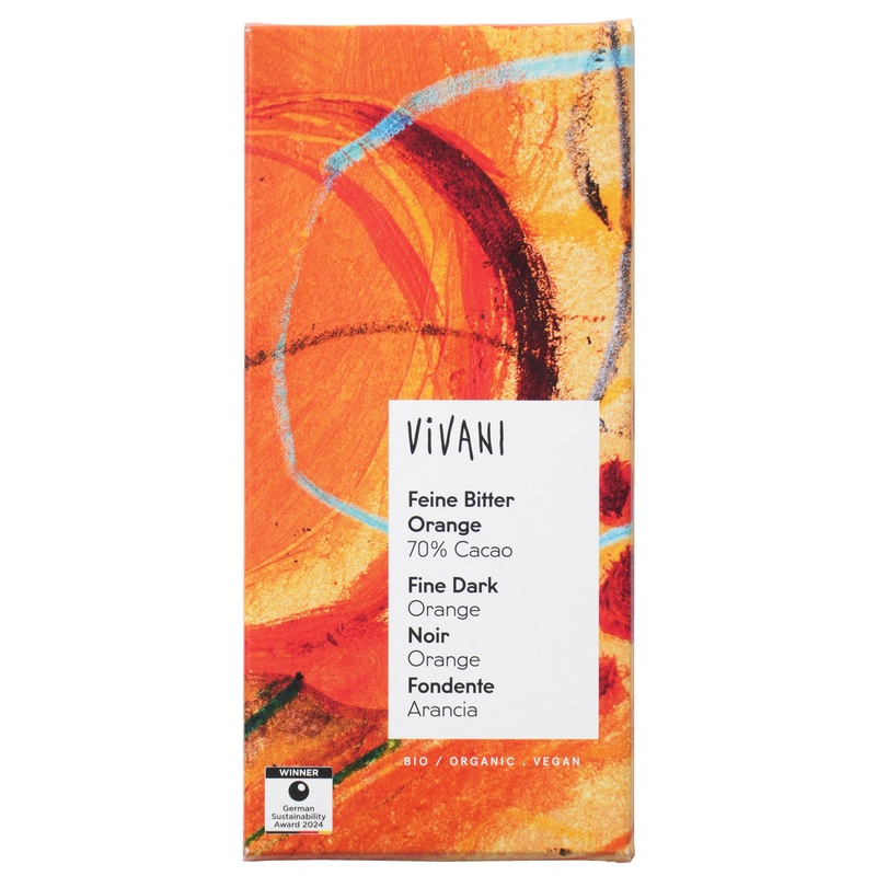 ViVANI オーガニックダークチョコレート オレンジ 100g