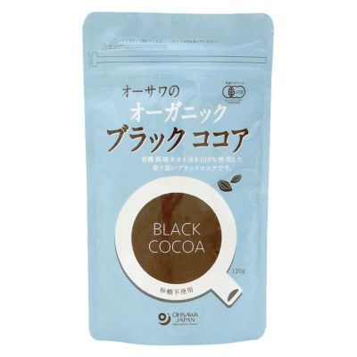 オーサワのオーガニックブラックココア 120g