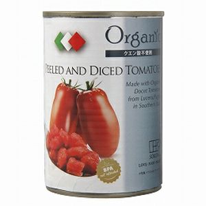 有機ダイストマト缶 400g（固形量240g）