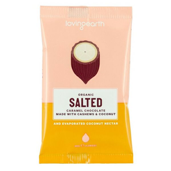 ラビングアース 塩キャラメル（チョコレート） 30g ＜有機JAS＞