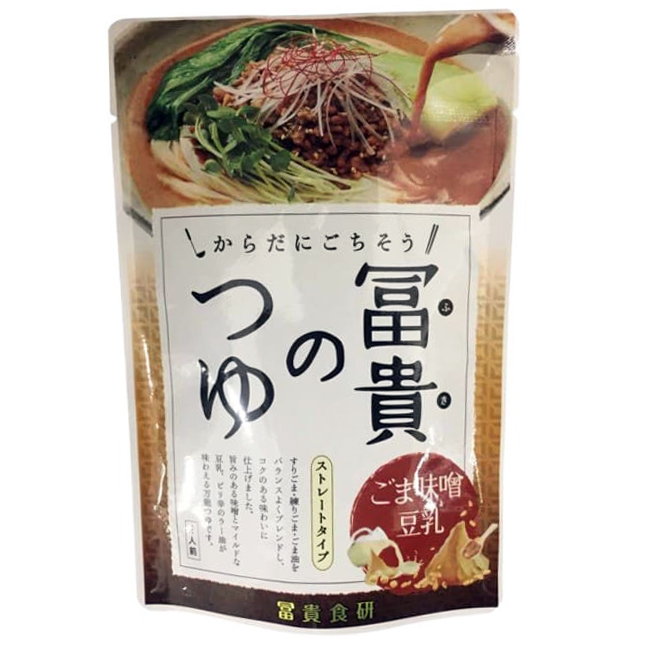 冨貴のつゆ・ごま味噌豆乳 180g