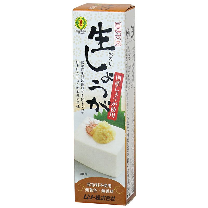 旨味本来 生おろししょうがチューブ 40g ムソー 取寄せ 公式 自然食品 有機米かねこや