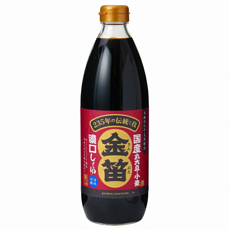 金笛　濃口しょうゆ 1L｜笛木醤油 