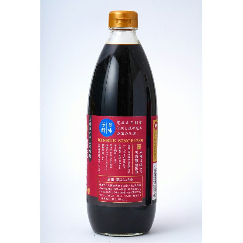 金笛　濃口しょうゆ 1L｜笛木醤油 