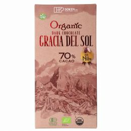 有機ダークチョコレート　カカオニブ入（グラシアデルソル） 100g｜創健社