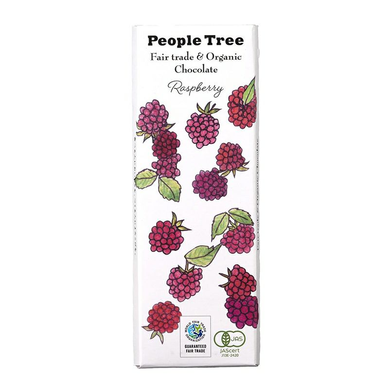 フェアトレード・板チョコ（ラズベリー）People Tree 50g｜フェアトレードカンパニー