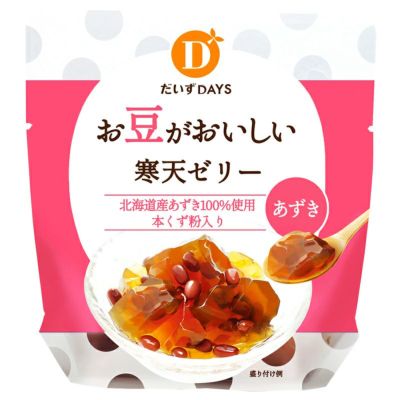 お豆がおいしい寒天ゼリーあずき 110g｜だいずデイズ