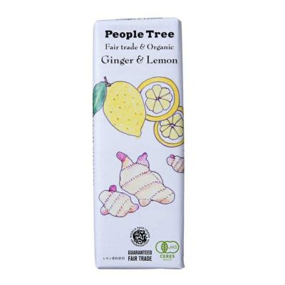 People Tree （有機ジンジャー＆レモン） フェアトレード・板チョコ 50g｜フェアトレードカンパニー