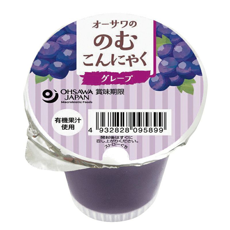 オーサワの のむこんにゃく グレープ 125ｇ｜オーサワジャパン