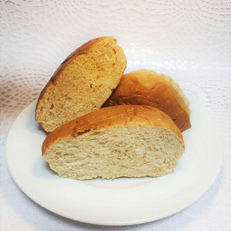 オーガニック小麦のもっちりパンプレーン 1個｜ノースカラーズ