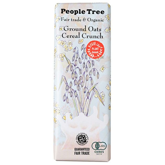 People Tree（オーガニック グラウンドオーツ・シリアルクランチ） フェアトレード・板チョコ 50g｜フェアトレードカンパニー