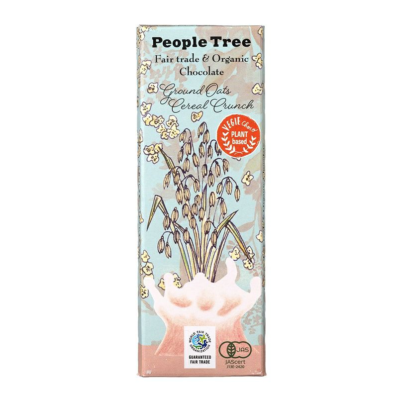 People Tree（オーガニック グラウンドオーツ・シリアルクランチ） フェアトレード・板チョコ 50g｜フェアトレードカンパニー