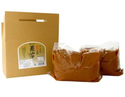 No.9276 オーサワの国産立科麦みそ（箱入）3kg（1kg×3）｜オーサワジャパン