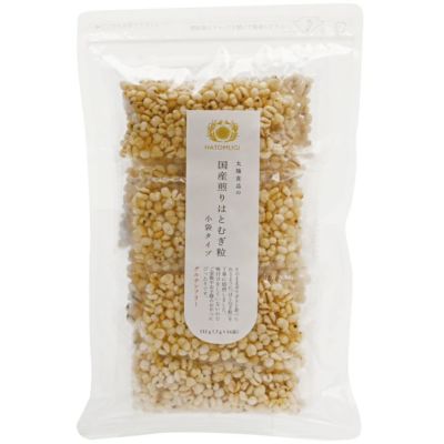 国産煎りはとむぎ粒 小袋タイプ 7g×16袋 （国産はとむぎほうじ粒）｜太陽食品