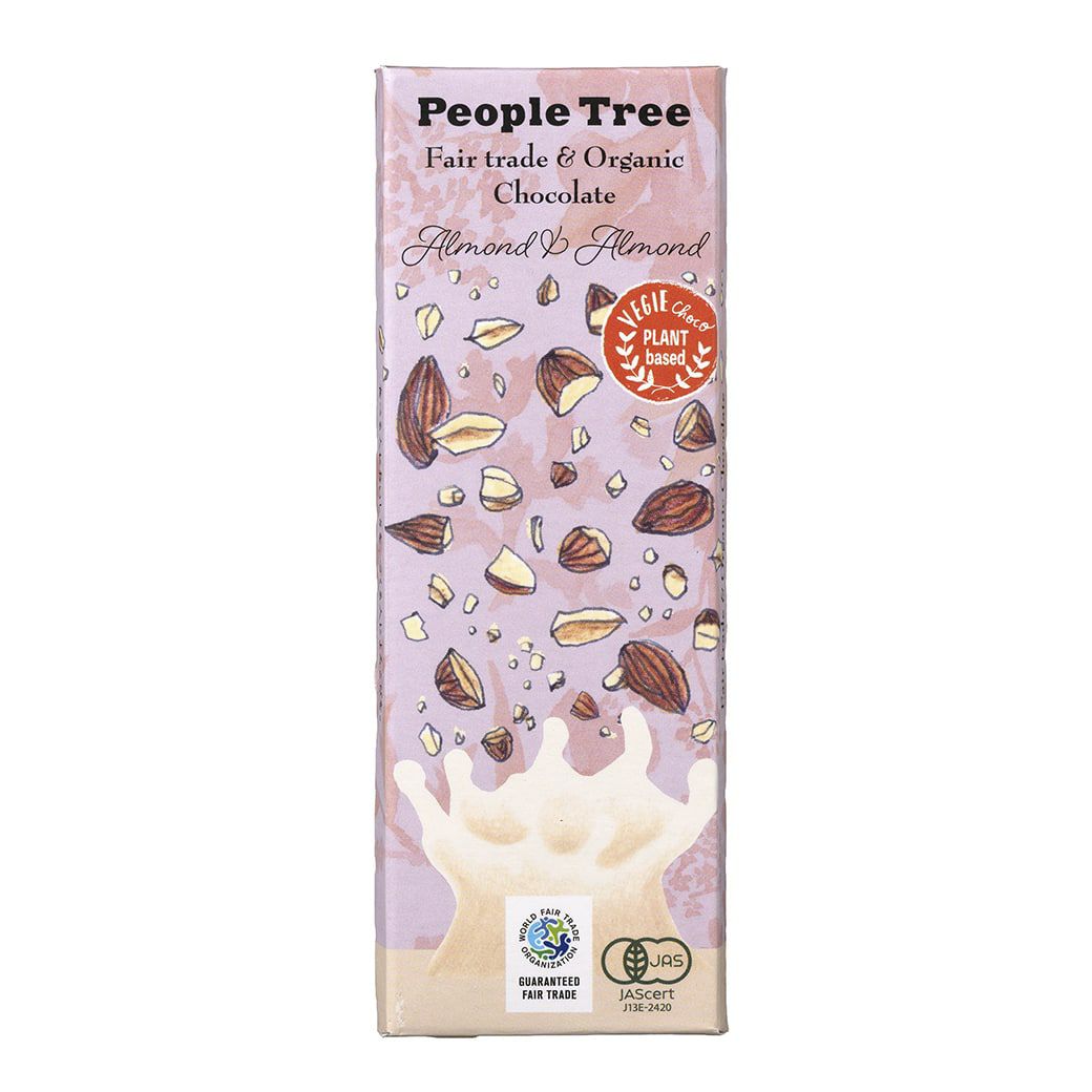 People Tree （有機アーモンド＆アーモンド） フェアトレード・板チョコ 50g